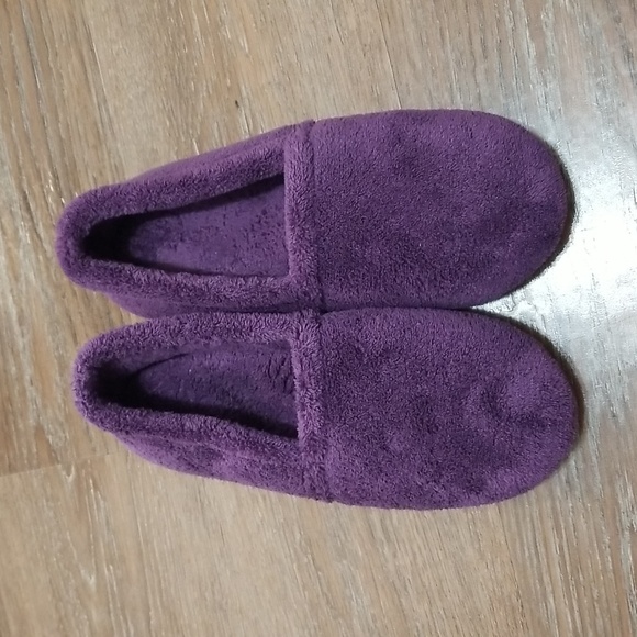 (L) ISOspa by ISOTONER Cozy Teddy Slippers Soft Weekend Loungewear Casual - Picture 6 of 9